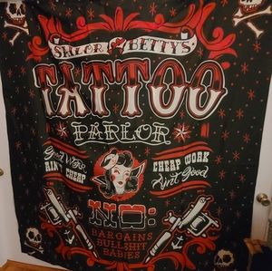 Sourpuss Sailor Betty Shower Curtain,  bathroom bundle